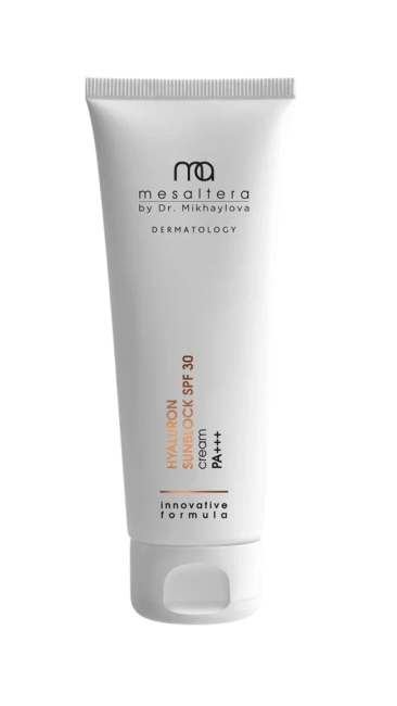 Mesaltera Hyaluron Sunblock SPF 30, 75 мл Увлажняющий солнцезащитный крем