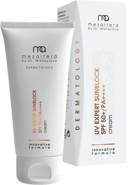 Mesaltera UV EXPERT SPF 50+/PA++++, 50 мл Увлажняющий солнцезащитный крем
