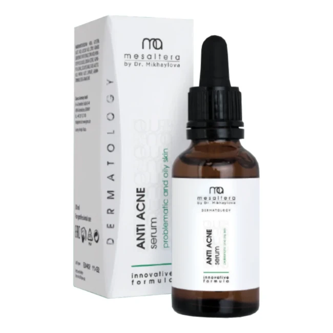 Mesaltera Anti Acne, 30мл Сыворотка для проблемной и жирной кожи Mesaltera Anti Acne, 30мл Сыворотка для проблемной и жирной кожи