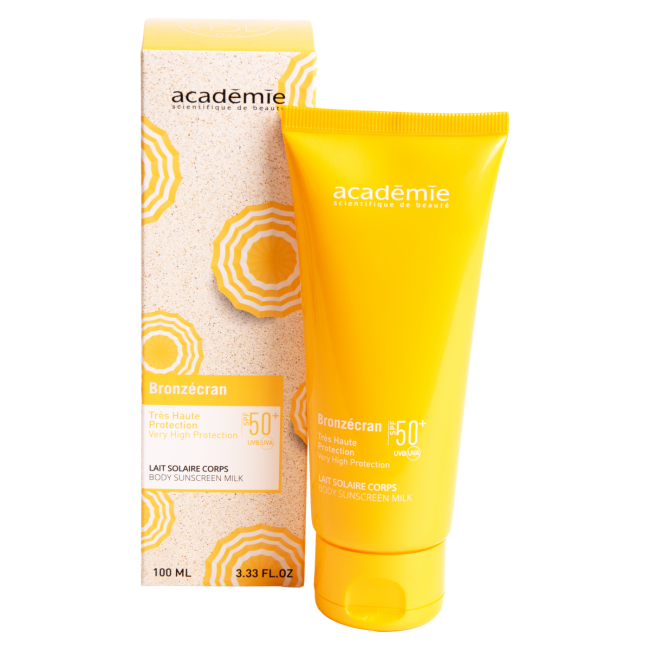 Académie BRONZECRAN Солнцезащитное молочко для тела SPF 50+, 100 мл (Академи Бронзкран) Académie BRONZECRAN Солнцезащитное молочко для тела SPF 50+, 100 мл (Академи Бронзкран)